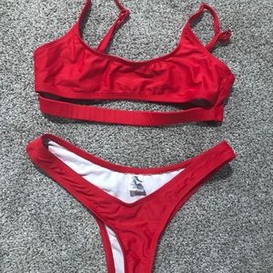 Red bikini